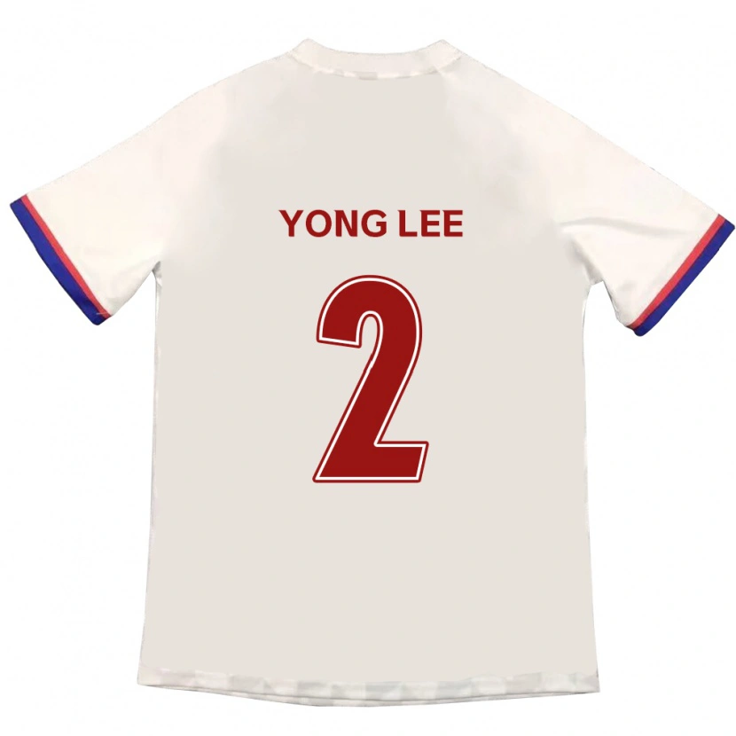 Danxen Mulher Camisola Yong Lee #2 Branco Sujo Vermelho Alternativa 2025/26 Camisa Brasil