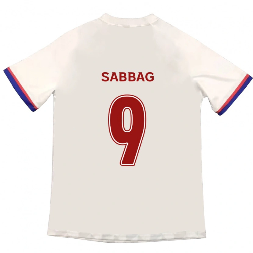Danxen Mulher Camisola Pablo Sabbag #9 Branco Sujo Vermelho Alternativa 2025/26 Camisa Brasil