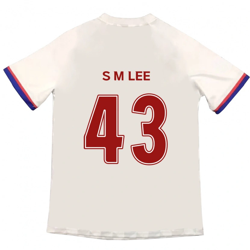 Danxen Mulher Camisola Si-Myeong Lee #43 Branco Sujo Vermelho Alternativa 2025/26 Camisa Brasil