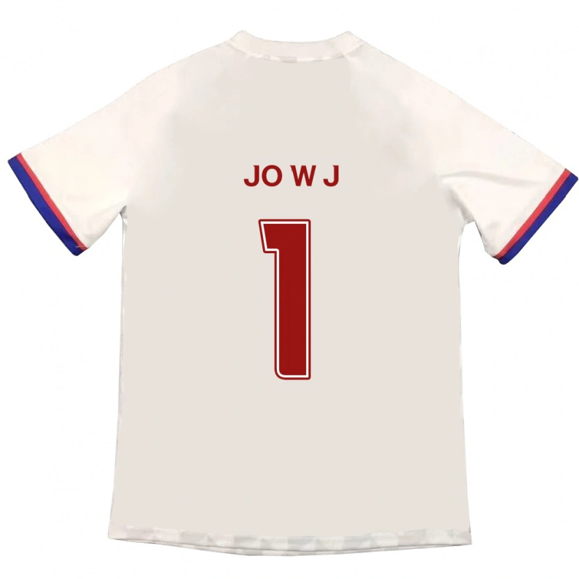 Danxen Mulher Camisola Jo Woo-Jang #1 Branco Sujo Vermelho Alternativa 2025/26 Camisa Brasil