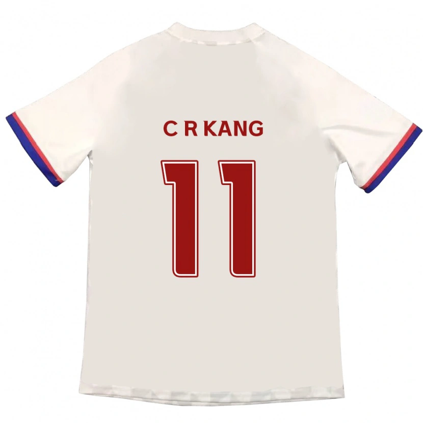 Danxen Mulher Camisola Kang Chae-Rim #11 Branco Sujo Vermelho Alternativa 2025/26 Camisa Brasil