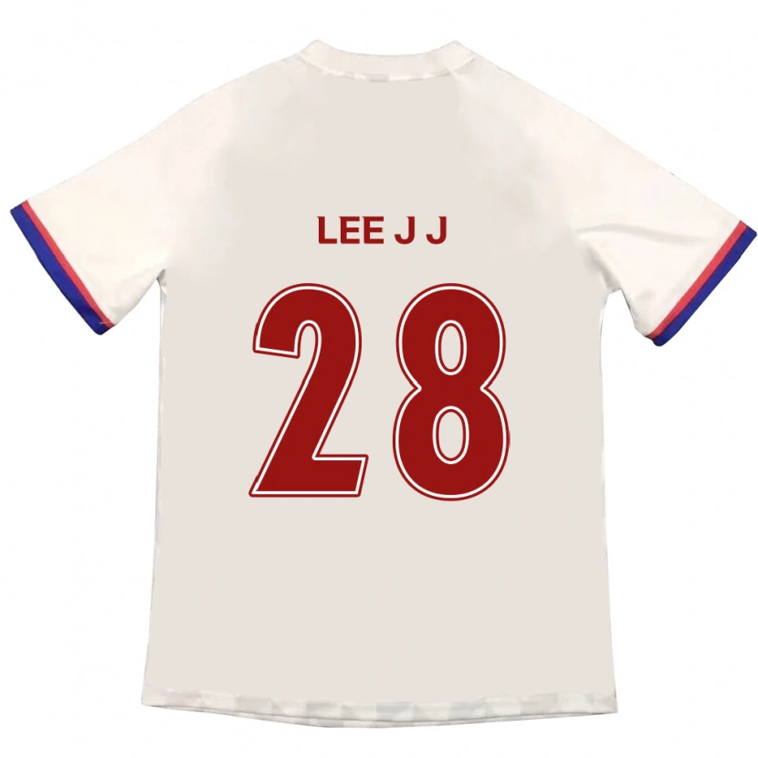 Danxen Mulher Camisola Lee Jin-Joo #28 Branco Sujo Vermelho Alternativa 2025/26 Camisa Brasil