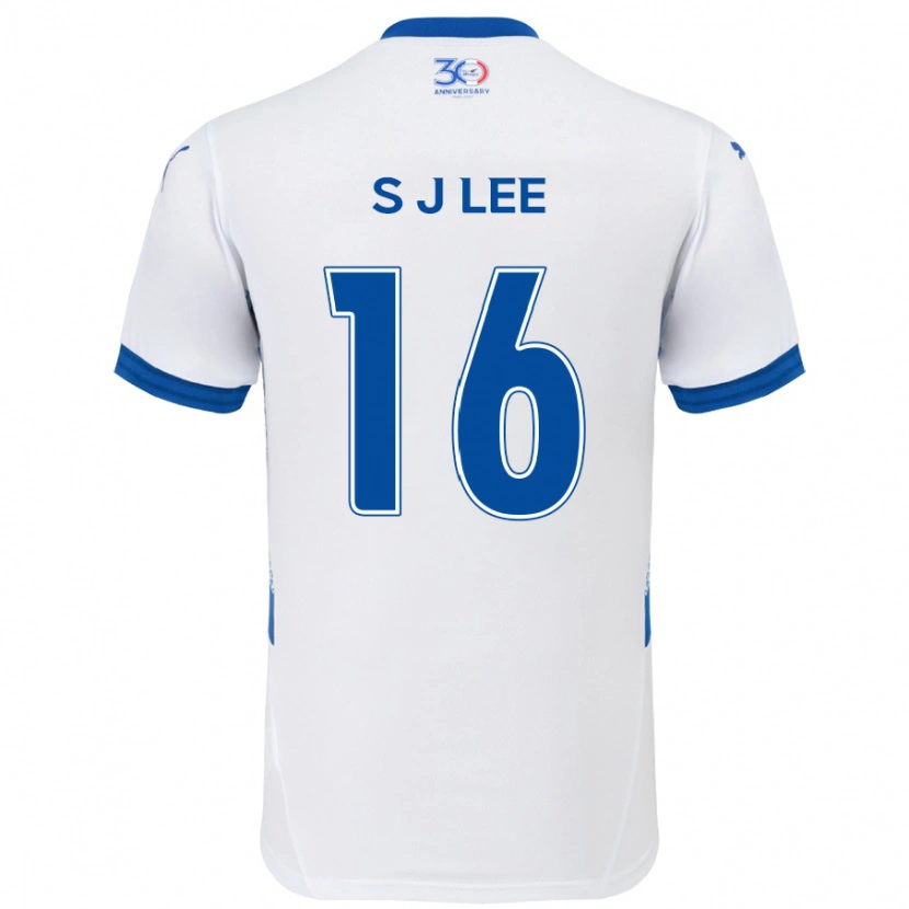 Danxen Mulher Camisola Jong-Sung Lee #16 Branco Azul Royal Alternativa 2025/26 Camisa Brasil