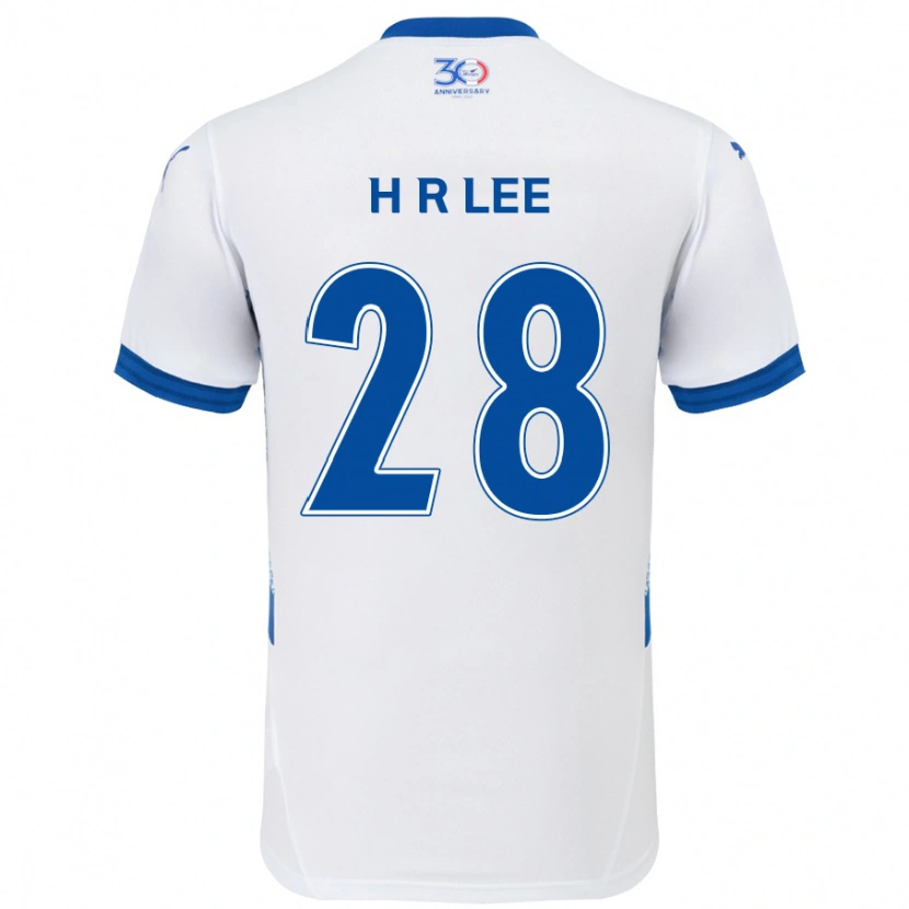 Danxen Mulher Camisola Heun-Ryoul Lee #28 Branco Azul Royal Alternativa 2025/26 Camisa Brasil