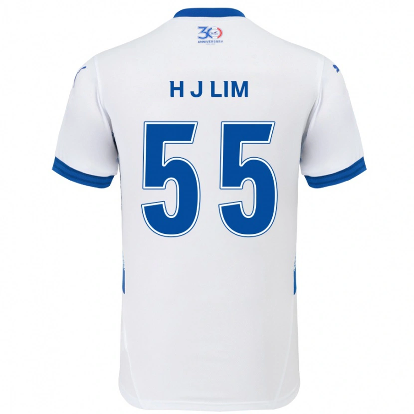 Danxen Mulher Camisola Ji-Hoon Lim #55 Branco Azul Royal Alternativa 2025/26 Camisa Brasil