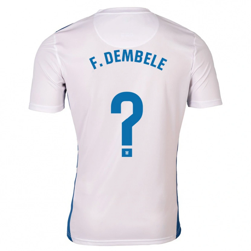 Danxen Mulher Camisola Fatou Dembele #0 Branco Azul Principal 2025/26 Camisa Brasil