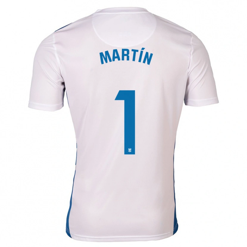 Danxen Mulher Camisola Dani Martín #1 Branco Azul Principal 2025/26 Camisa Brasil