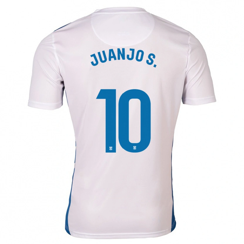 Danxen Mulher Camisola Juanjo Sánchez #10 Branco Azul Principal 2025/26 Camisa Brasil