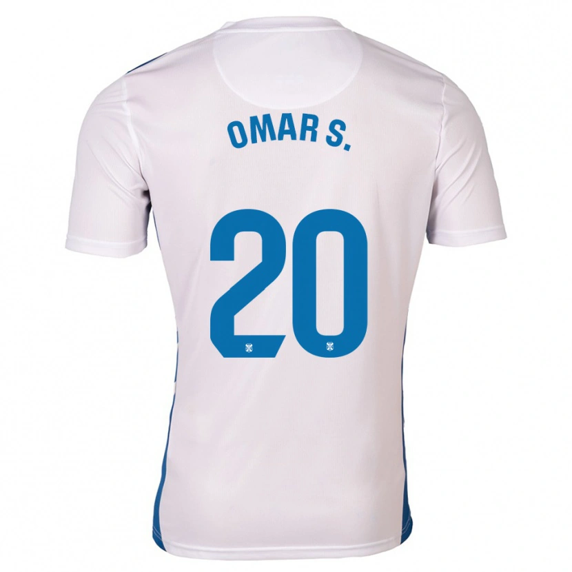 Danxen Mulher Camisola Omar Sánchez #20 Branco Azul Principal 2025/26 Camisa Brasil