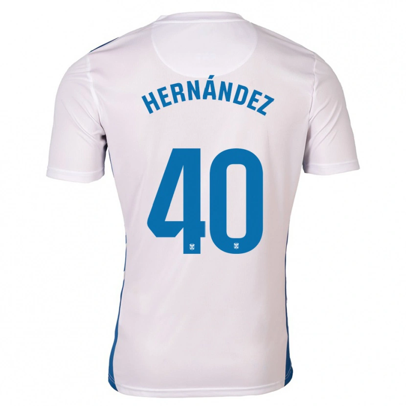 Danxen Mulher Camisola Christian Hernández #40 Branco Azul Principal 2025/26 Camisa Brasil