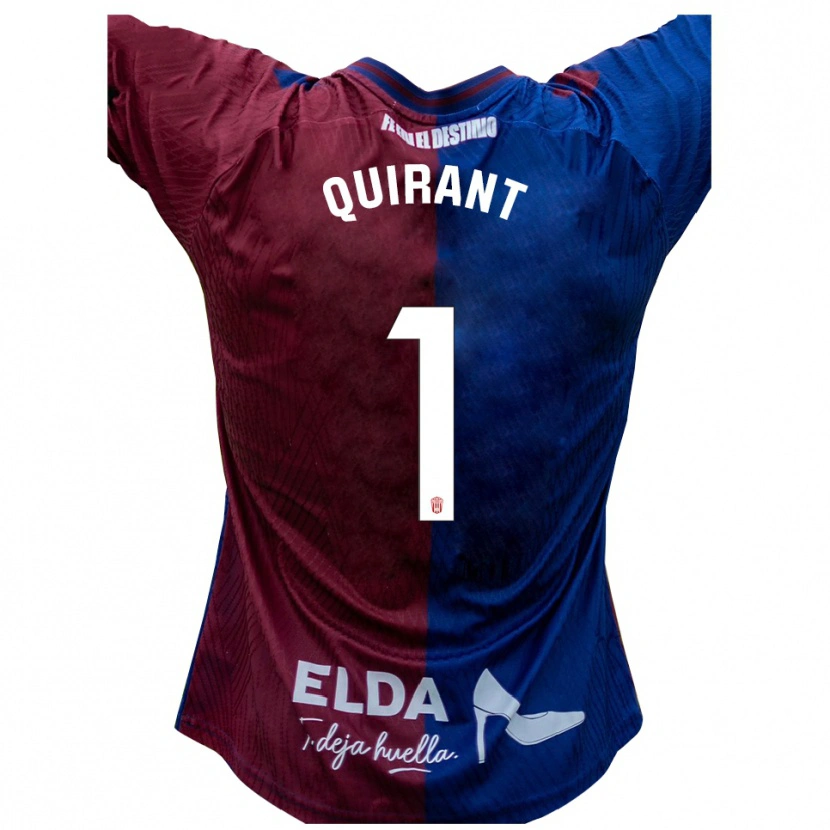 Danxen Mulher Camisola Luismi Quirant #1 Azul Vermelho Principal 2025/26 Camisa Brasil