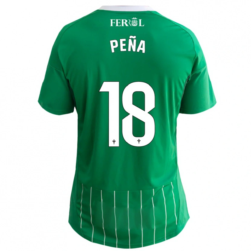 Danxen Mulher Camisola Álvaro Peña #18 Verde Branco Principal 2025/26 Camisa Brasil