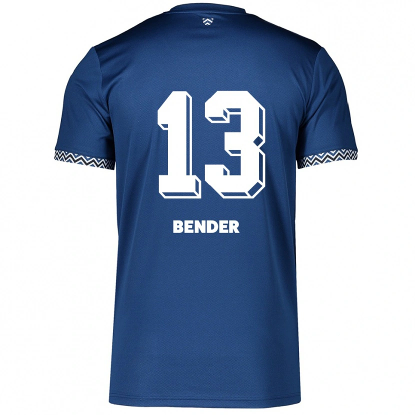 Danxen Mulher Camisola Grit Bender #13 Azul Marinho Branco Principal 2025/26 Camisa Brasil