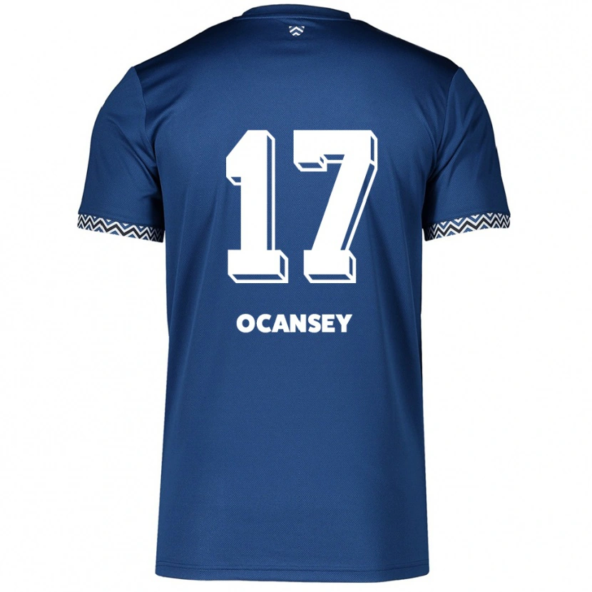 Danxen Mulher Camisola Vincent Ocansey #17 Azul Marinho Branco Principal 2025/26 Camisa Brasil