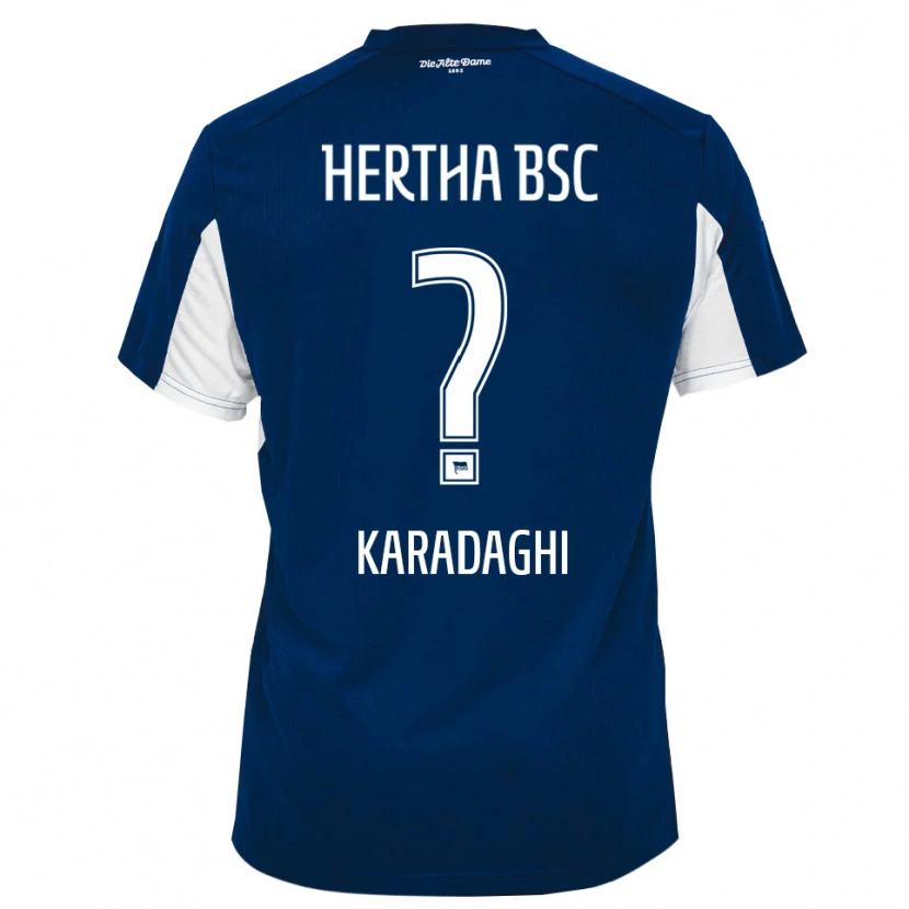 Danxen Mulher Camisola Faruk Karadaghi #0 Branco Azul Principal 2025/26 Camisa Brasil