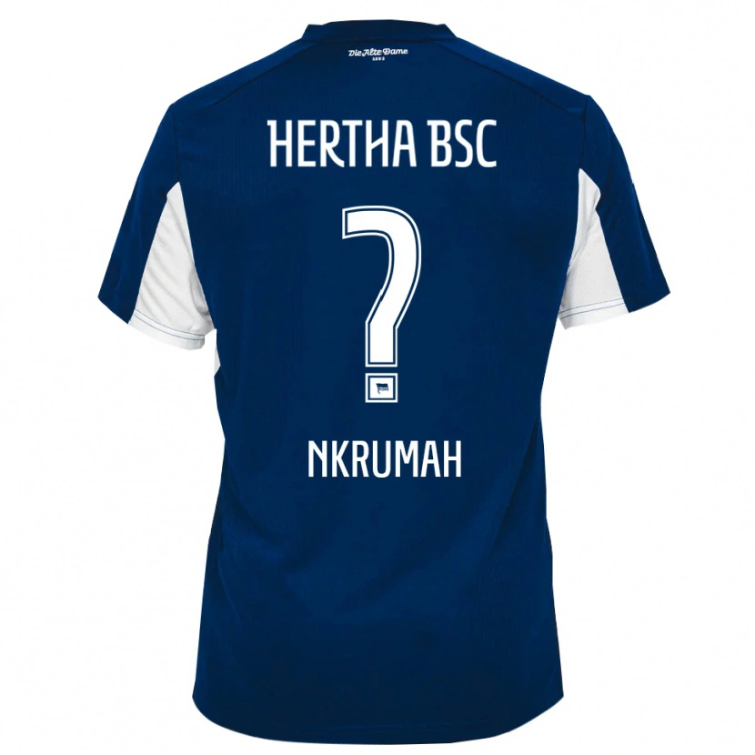 Danxen Mulher Camisola Jeff Nkrumah #0 Branco Azul Principal 2025/26 Camisa Brasil