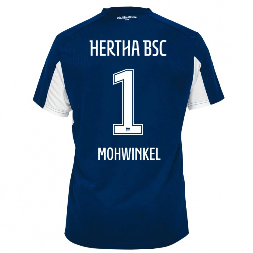 Danxen Mulher Camisola Maximilian Mohwinkel #1 Branco Azul Principal 2025/26 Camisa Brasil