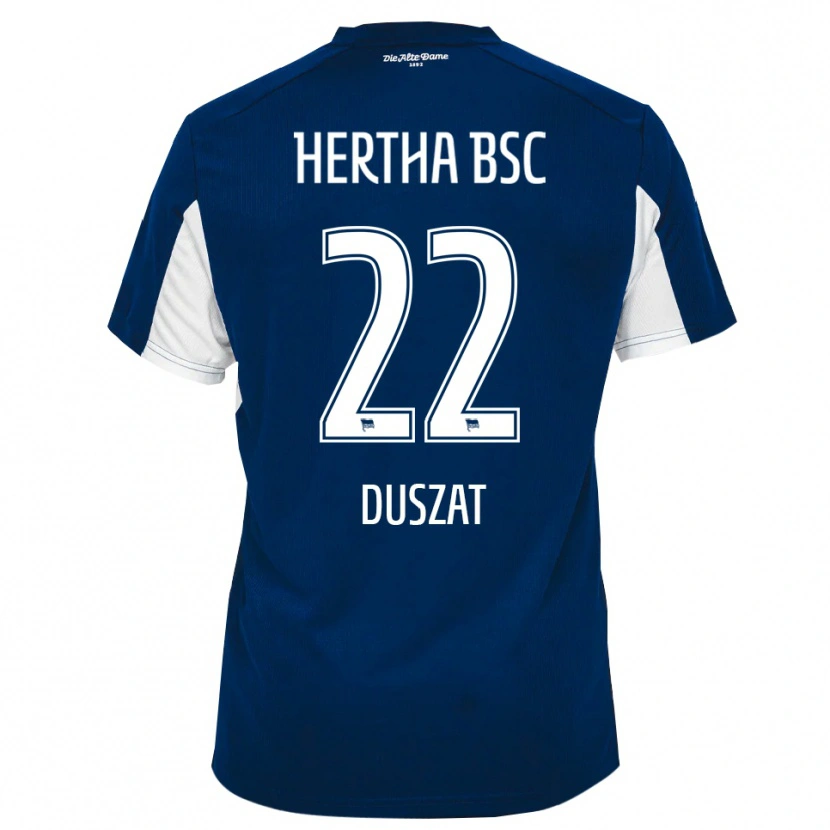 Danxen Mulher Camisola Sarah Duszat #22 Branco Azul Principal 2025/26 Camisa Brasil