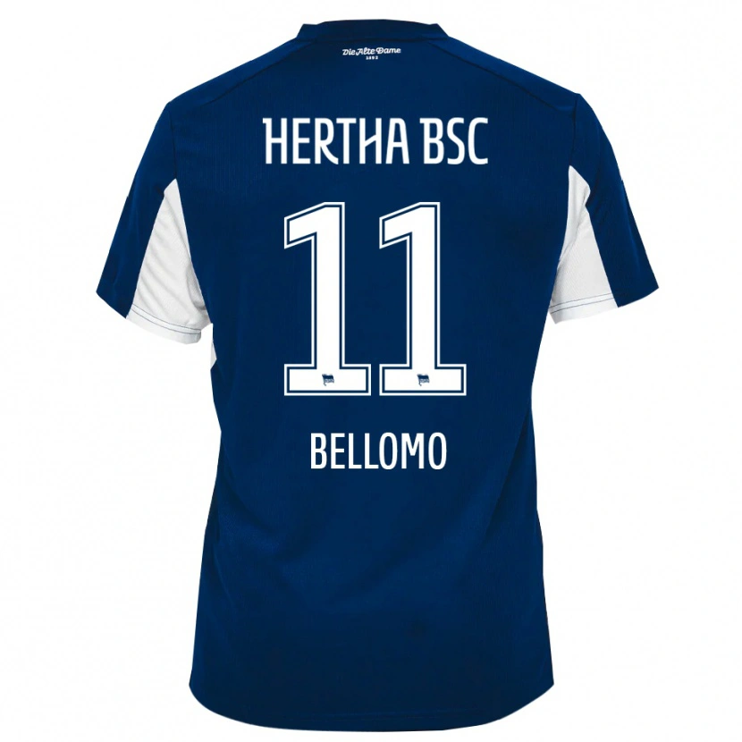 Danxen Mulher Camisola Karim Bellomo #11 Branco Azul Principal 2025/26 Camisa Brasil