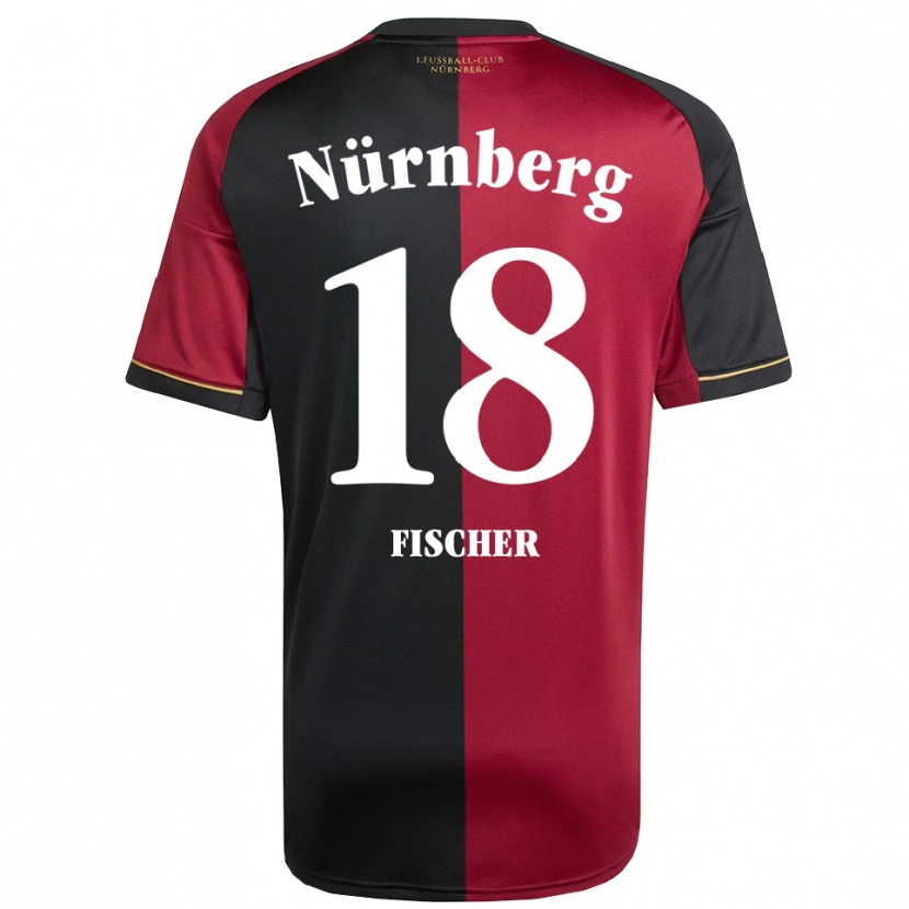 Danxen Mulher Camisola Jonas Fischer #18 Borgonha Preto Principal 2025/26 Camisa Brasil