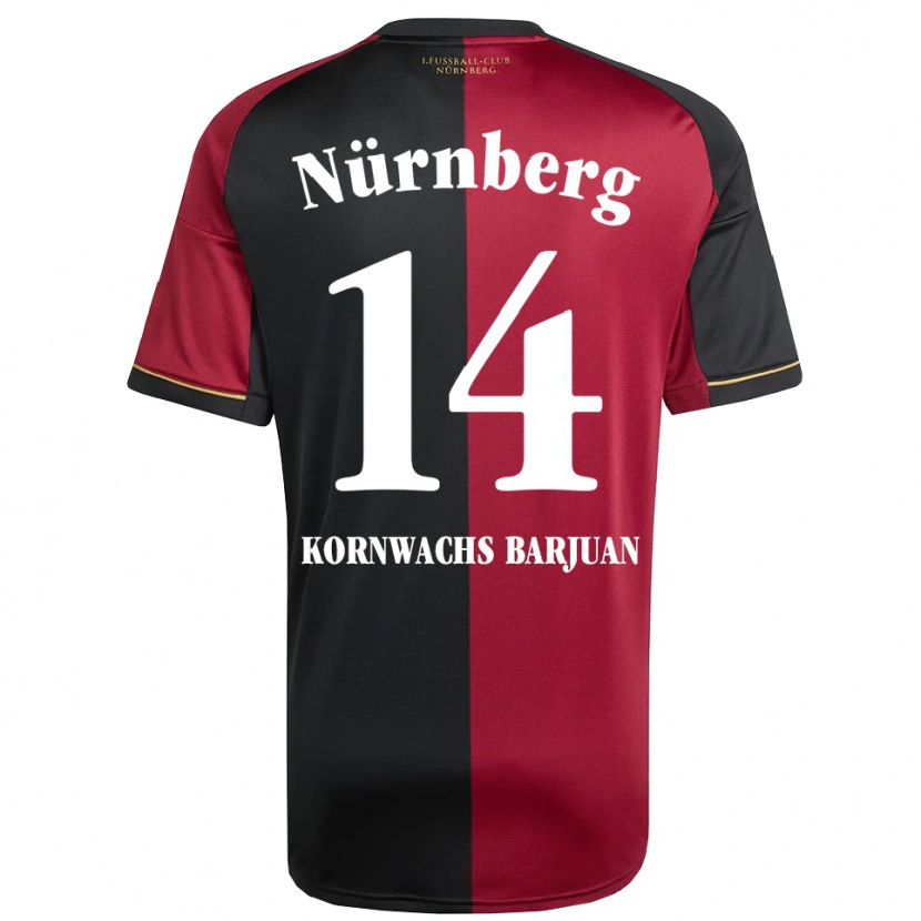 Danxen Mulher Camisola Marc Kornwachs Barjuan #14 Borgonha Preto Principal 2025/26 Camisa Brasil