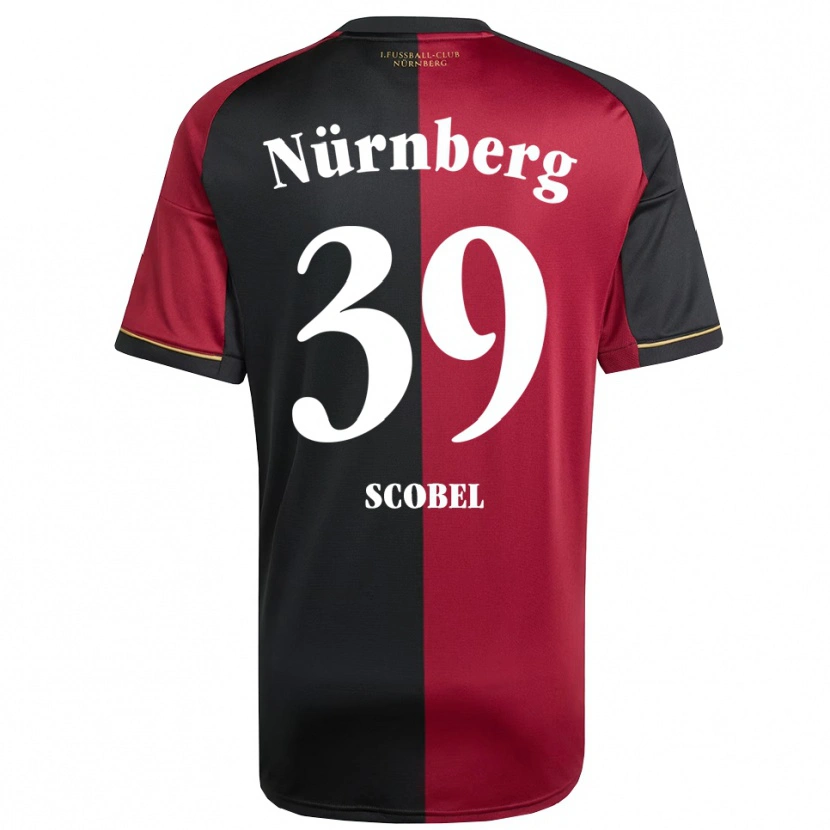 Danxen Mulher Camisola Piet Scobel #39 Borgonha Preto Principal 2025/26 Camisa Brasil