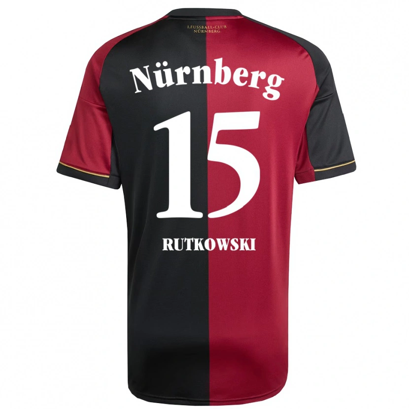 Danxen Mulher Camisola Nicolas Rutkowski #15 Borgonha Preto Principal 2025/26 Camisa Brasil