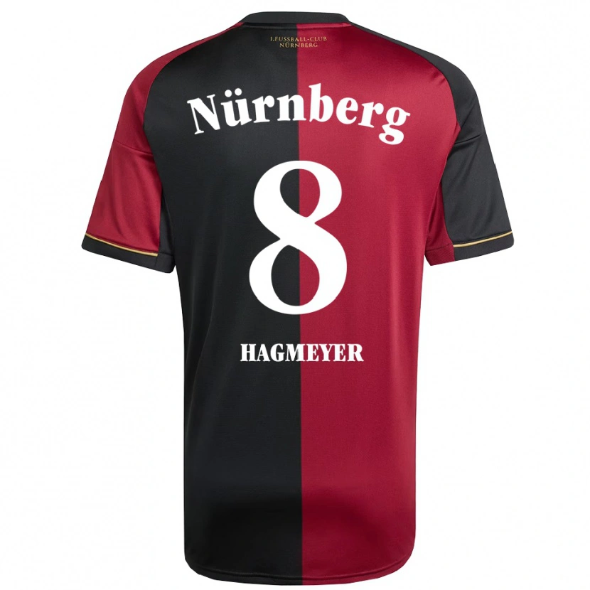 Danxen Mulher Camisola Ben Hagmeyer #8 Borgonha Preto Principal 2025/26 Camisa Brasil