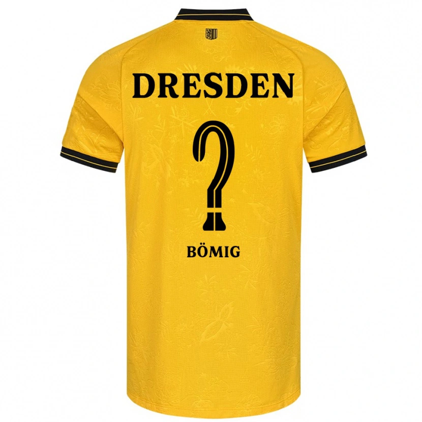 Danxen Mulher Camisola Sarah Bömig #0 Amarelo Preto Principal 2025/26 Camisa Brasil