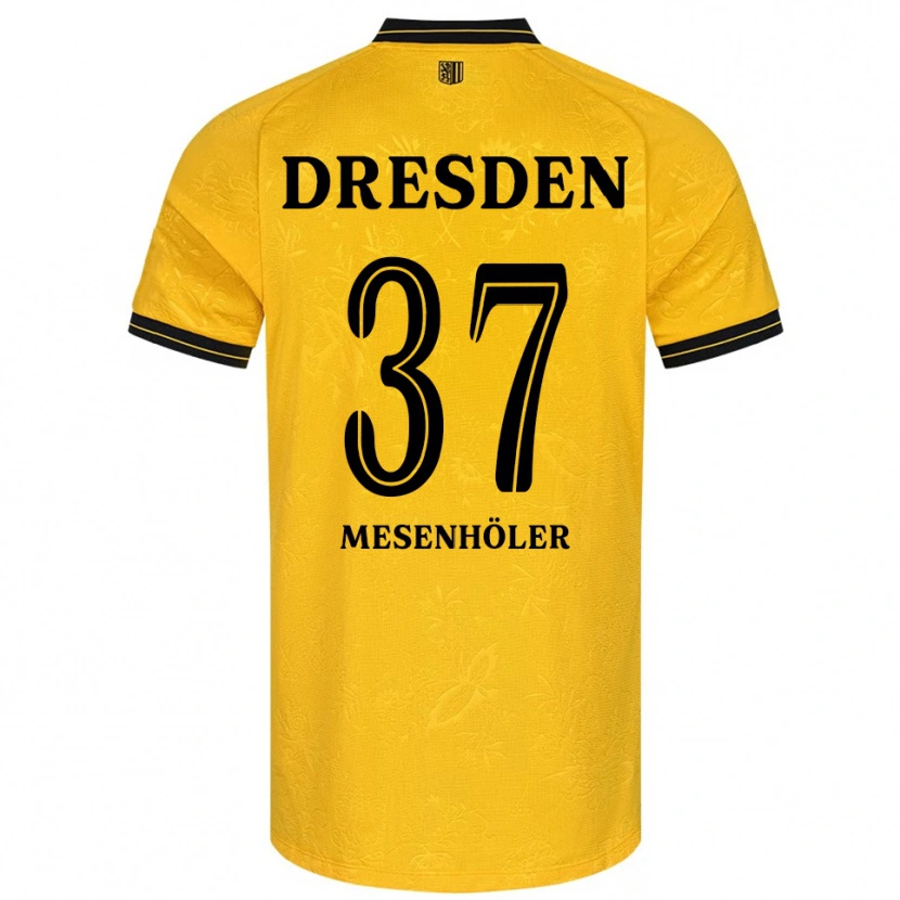 Danxen Mulher Camisola Daniel Mesenhöler #37 Amarelo Preto Principal 2025/26 Camisa Brasil