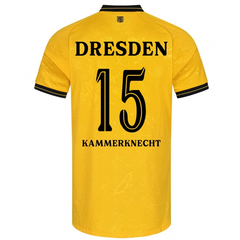 Danxen Mulher Camisola Claudio Kammerknecht #15 Amarelo Preto Principal 2025/26 Camisa Brasil