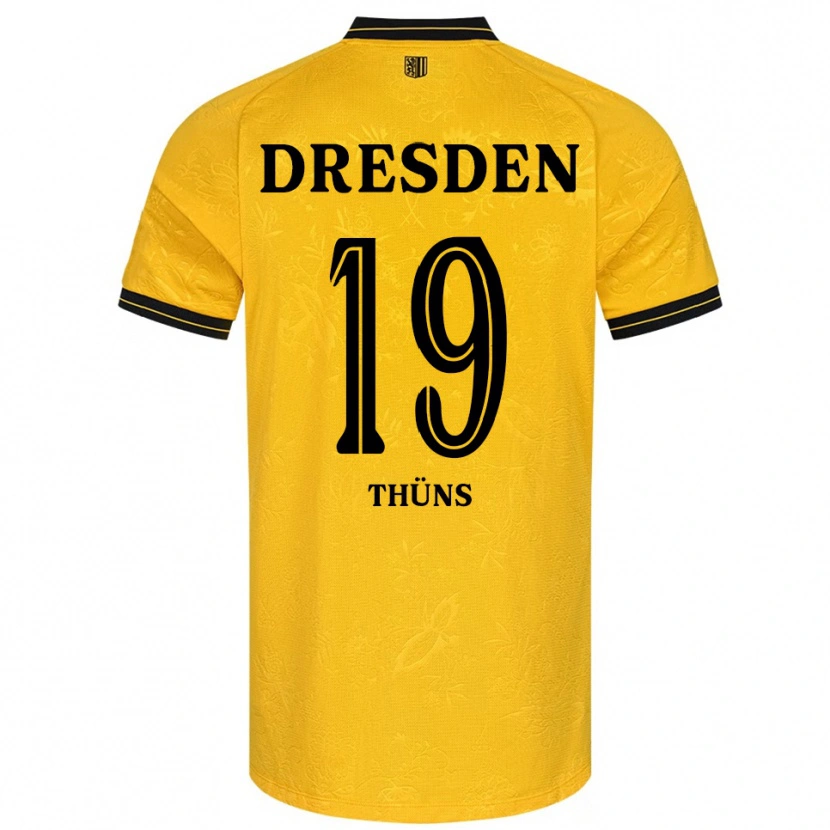 Danxen Mulher Camisola Louis Thüns #19 Amarelo Preto Principal 2025/26 Camisa Brasil