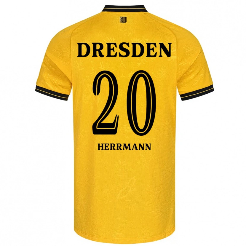 Danxen Mulher Camisola Artur Herrmann #20 Amarelo Preto Principal 2025/26 Camisa Brasil