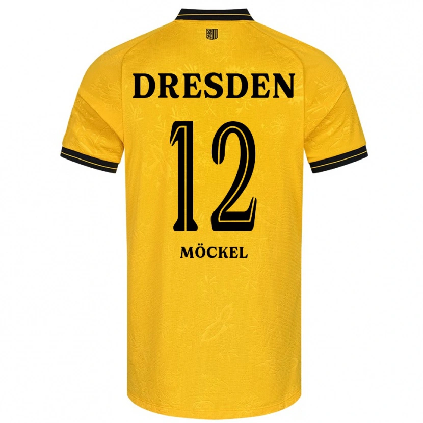 Danxen Mulher Camisola Richard Möckel #12 Amarelo Preto Principal 2025/26 Camisa Brasil