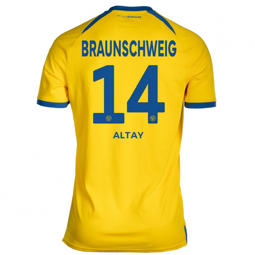 Danxen Mulher Camisola Ali Altay #14 Amarelo Azul Principal 2025/26 Camisa Brasil
