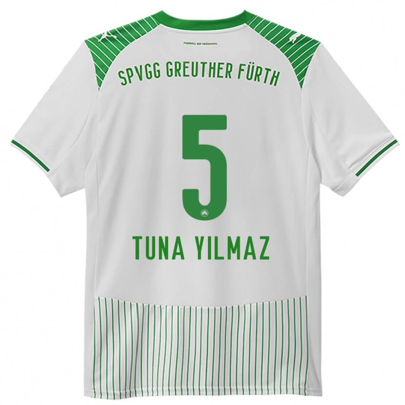 Danxen Mulher Camisola Tuna Yilmaz #5 Branco Verde Principal 2025/26 Camisa Brasil