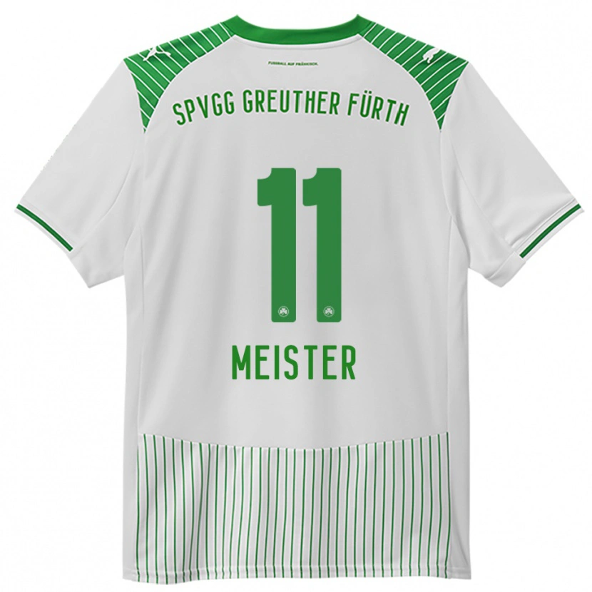 Danxen Mulher Camisola Christoph Meister #11 Branco Verde Principal 2025/26 Camisa Brasil