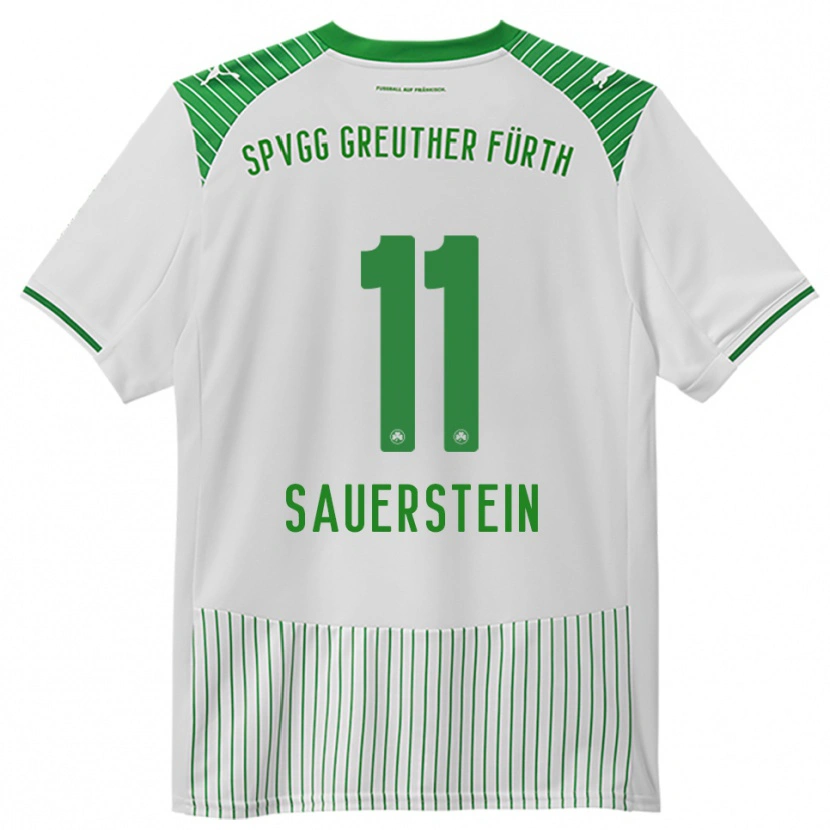 Danxen Mulher Camisola Toni Sauerstein #11 Branco Verde Principal 2025/26 Camisa Brasil