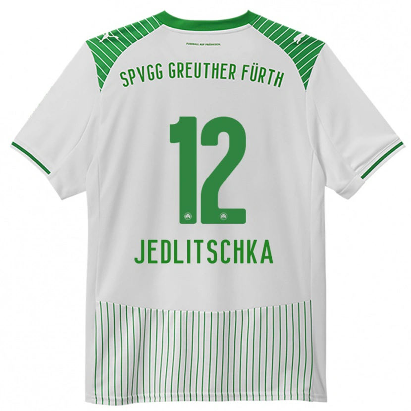 Danxen Mulher Camisola Moritz Jedlitschka #12 Branco Verde Principal 2025/26 Camisa Brasil
