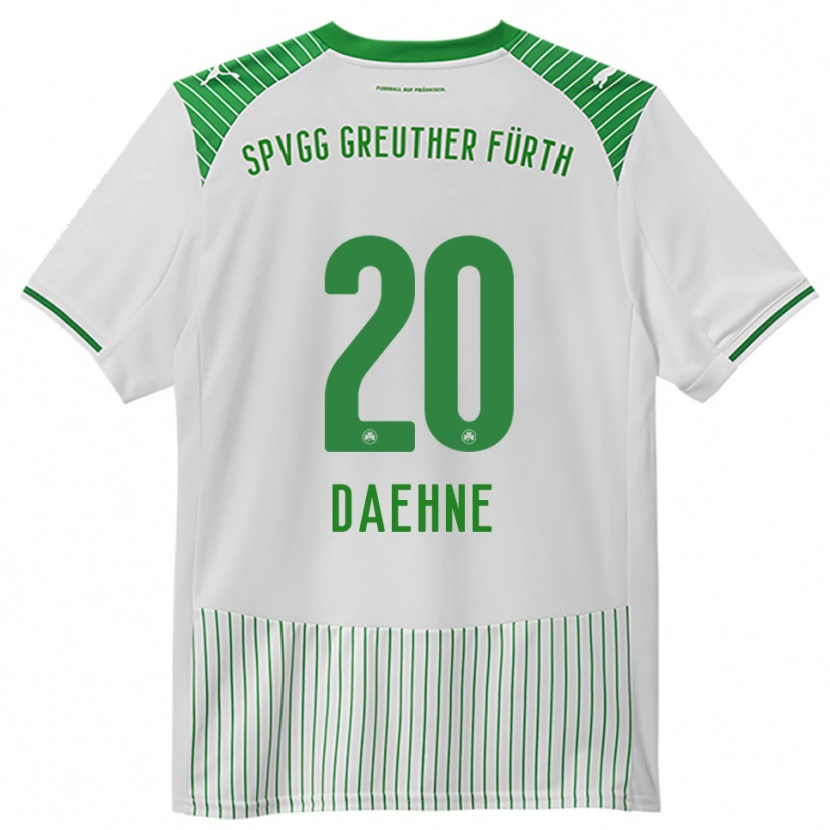 Danxen Mulher Camisola Luis Daehne #20 Branco Verde Principal 2025/26 Camisa Brasil