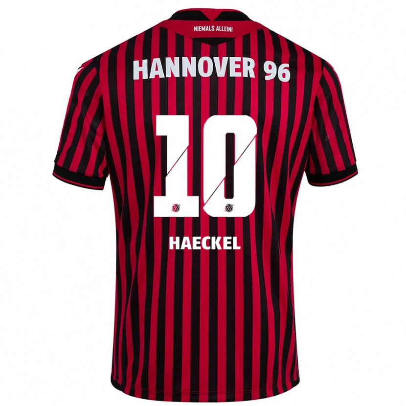 Danxen Mulher Camisola Franziska Haeckel #10 Vermelho Preto Principal 2025/26 Camisa Brasil