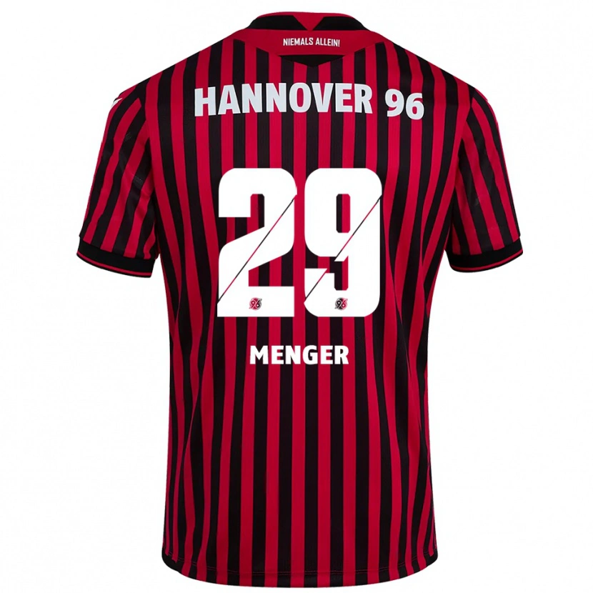 Danxen Mulher Camisola Jana Menger #29 Vermelho Preto Principal 2025/26 Camisa Brasil
