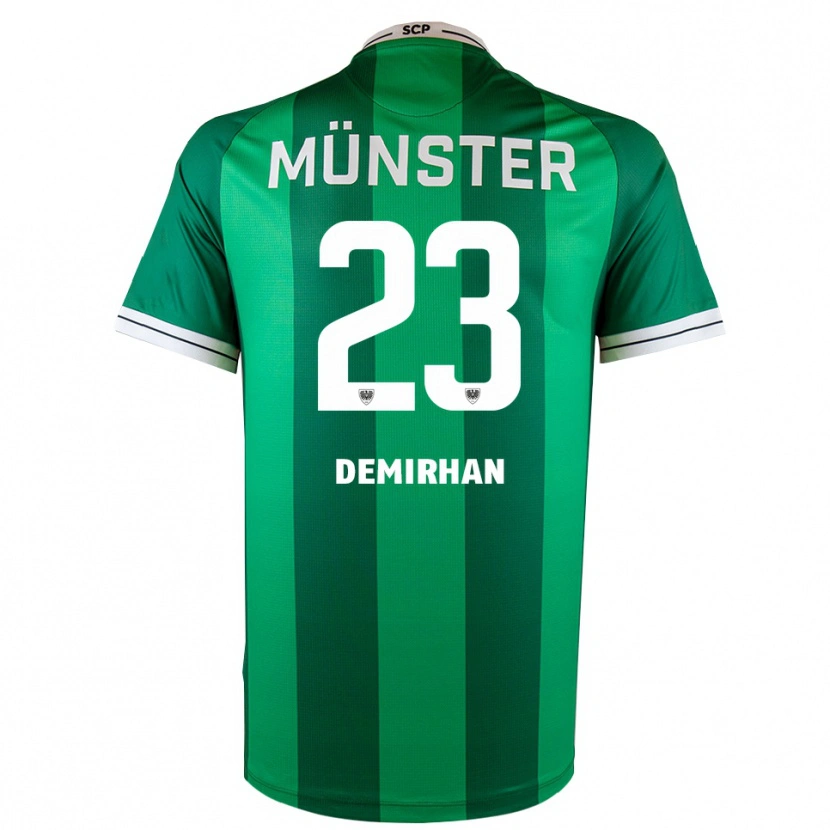 Danxen Mulher Camisola Mikail Demirhan #23 Verde Branco Principal 2025/26 Camisa Brasil