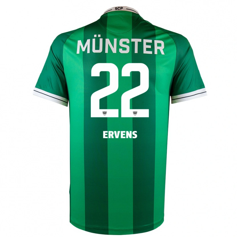 Danxen Mulher Camisola Paul Ervens #22 Verde Branco Principal 2025/26 Camisa Brasil