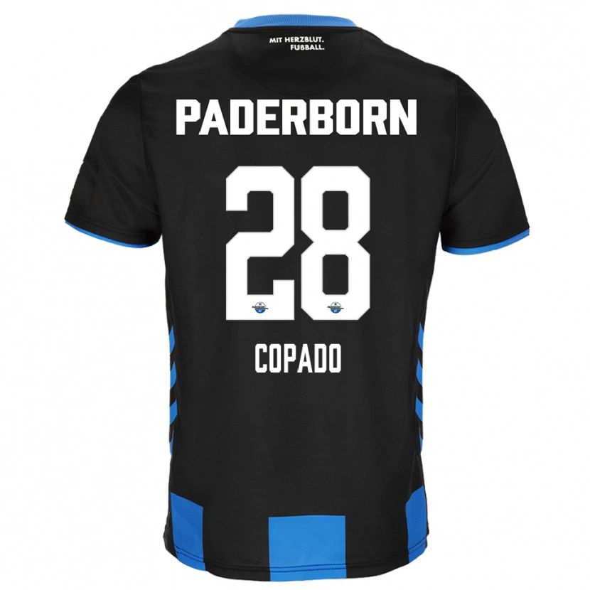 Danxen Mulher Camisola Lucas Copado #28 Preto Azul Principal 2025/26 Camisa Brasil