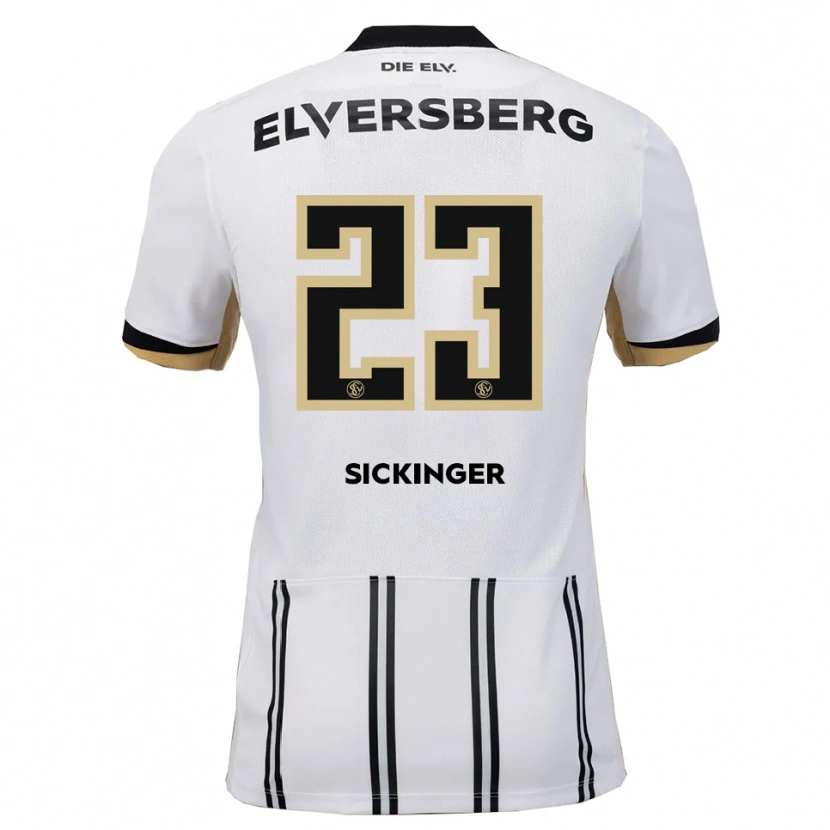 Danxen Mulher Camisola Carlo Sickinger #23 Branco Preto Principal 2025/26 Camisa Brasil