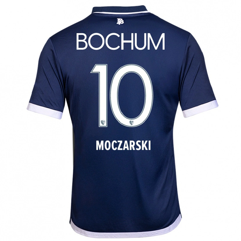 Danxen Mulher Camisola Anna Moczarski #10 Azul Marinho Branco Principal 2025/26 Camisa Brasil