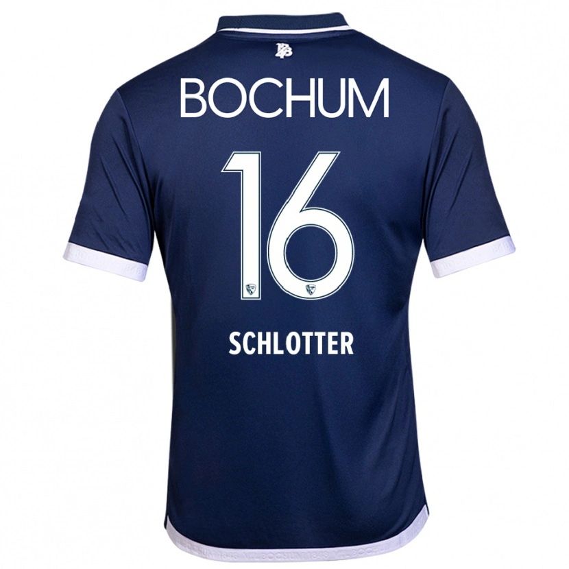 Danxen Mulher Camisola Joel Schlotter #16 Azul Marinho Branco Principal 2025/26 Camisa Brasil