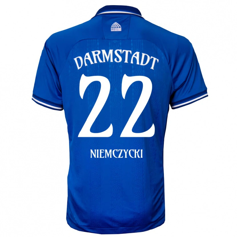 Danxen Mulher Camisola Karol Niemczycki #22 Azul Branco Principal 2025/26 Camisa Brasil
