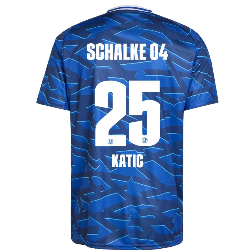 Danxen Mulher Camisola Nikola Katic #25 Azul Royal Branco Principal 2025/26 Camisa Brasil